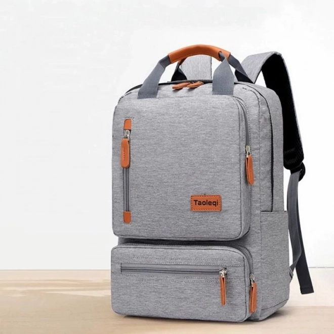 Zaino scolastico grigio chiaro