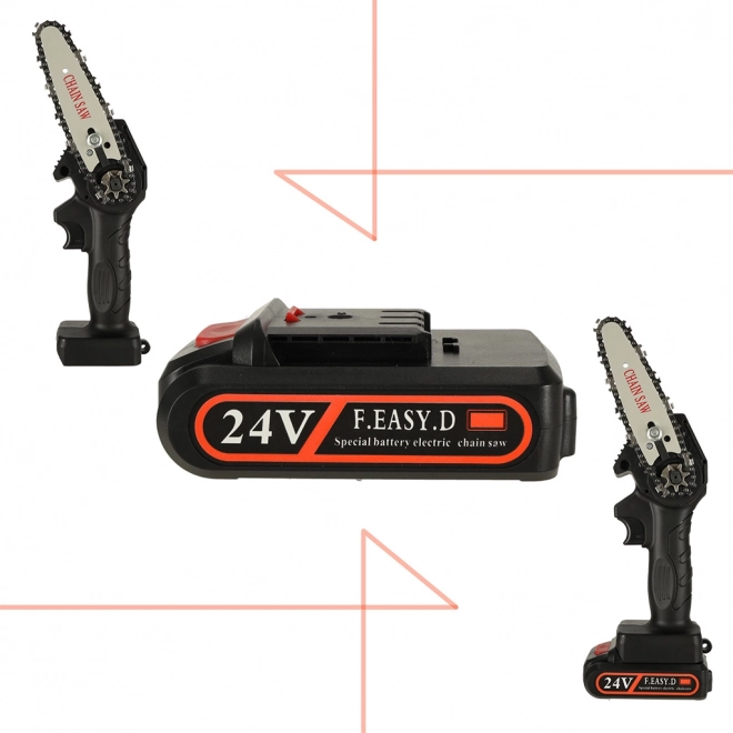 Battery-Powered Mini Chainsaw in Carry Case