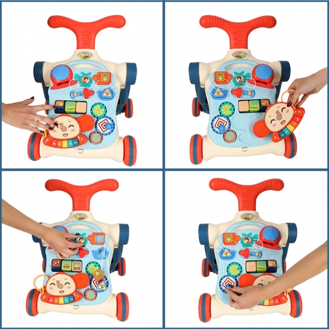 Girello multifunzionale per bambini e tavolo interattivo 5 in 1