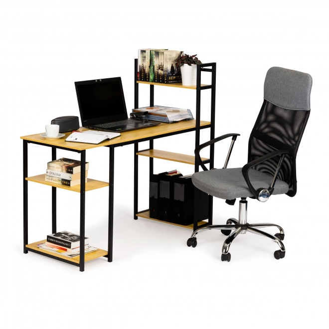 Loft Style Computer Desk with Shelving