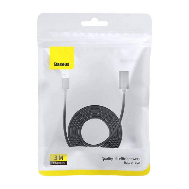 Prodlužovací kabel USB 3.0 Baseus samec - samice, řada AirJoy, 3 m (černý)