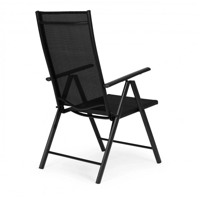 Set of Folding Garden Chairs with Adjustable Backrest