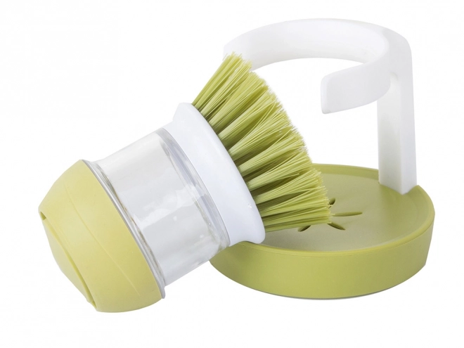 Dispenser di liquido per spazzole da cucina per lavare i piatti con supporto per strofinare