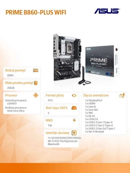 Motherboard ASUS Prime B860-PLUS WIFI