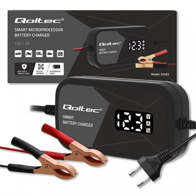 Intelligent Microprocessor Battery Charger 12V 2A with Cell Regeneration