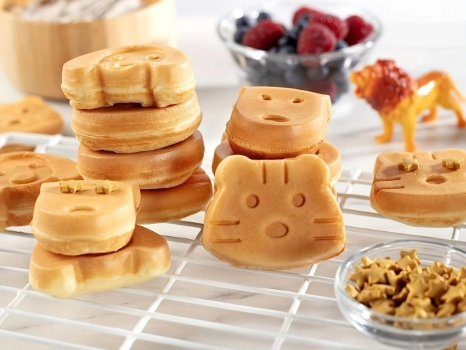 Electric Waffle Toaster With Fun Patterns 1200W