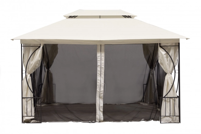 Kerti pavilonsátor 3x4m, szúnyogháló és teljes oldalak