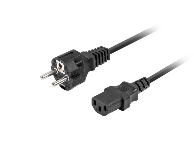 Power Cable CEE 7/7 to C13 1.8m Black
