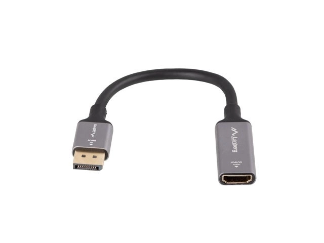 DisplayPort to HDMI 4K Adapter 20cm Silver