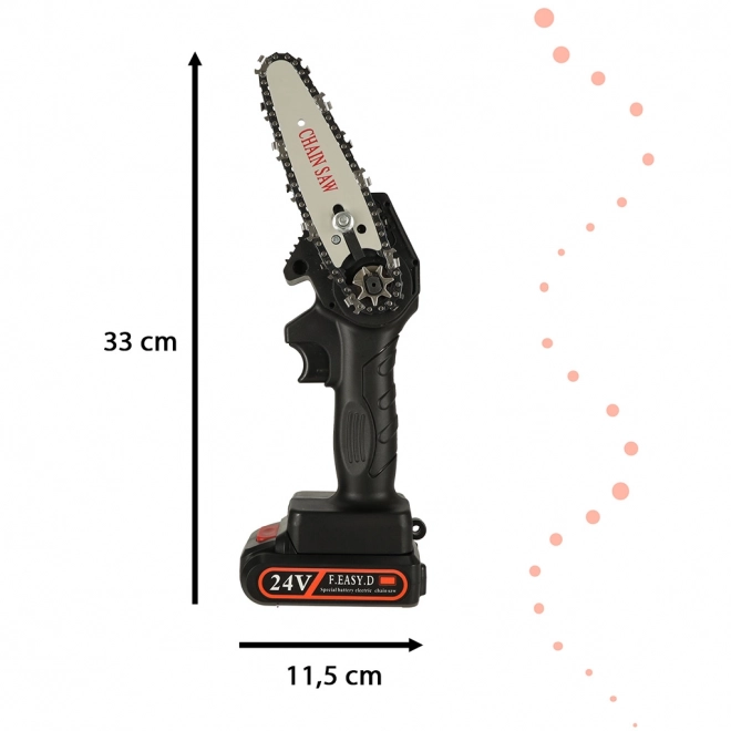 Battery-Powered Mini Chainsaw in Carry Case
