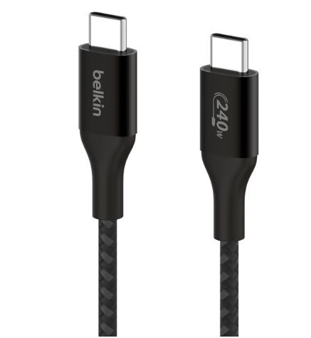 Cavo BoostCharge USB-C/USB-C ad alta potenza 2m nero