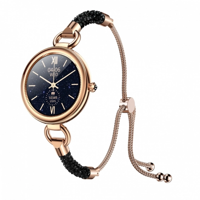 Stylish Women's Smartwatch with Crystal Accents