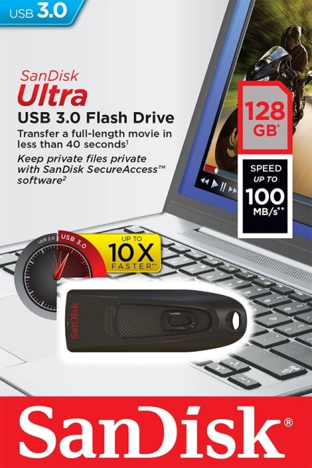 SanDisk Ultra USB 3.0 Flash Drive 128GB