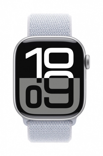 Apple Watch Series 10 Silver Aluminium with Cloud Blue Sport Band
