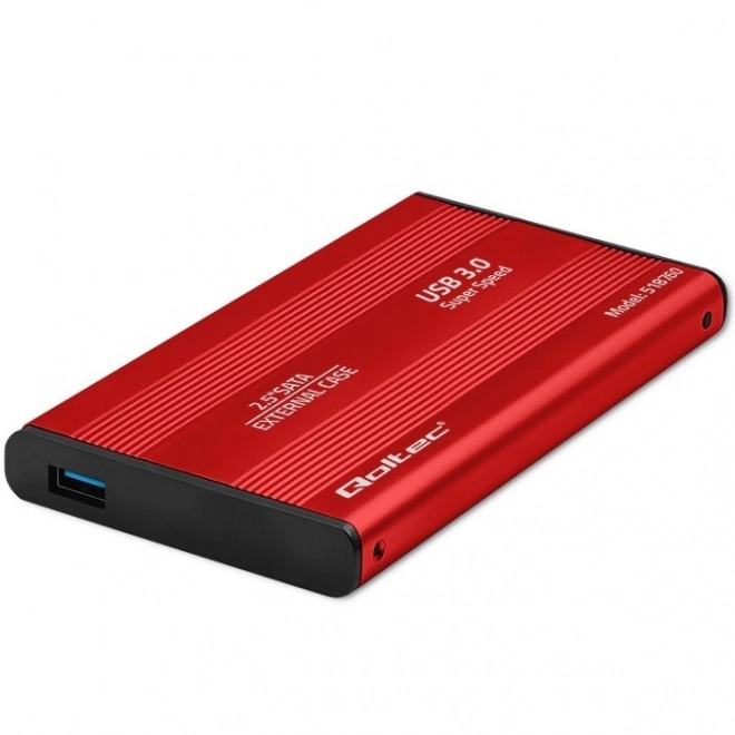 Externe behuizing voor 2.5" HDD/SSD SATA3, USB 3.0, rood