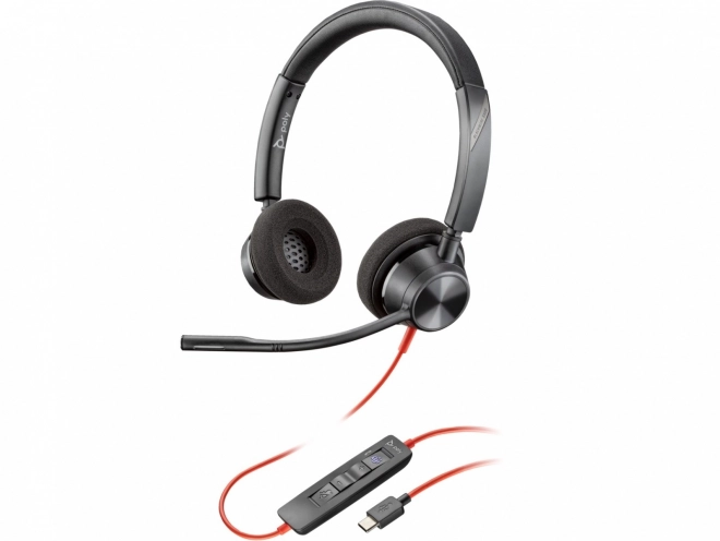 Blackwire 3320 Headphones with USB-C Adapter