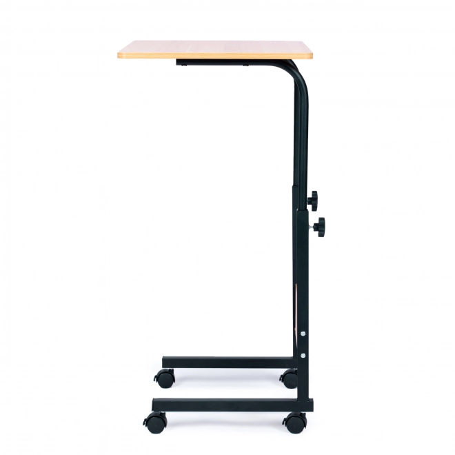 Mobile Laptop Table with Wheels - Brown