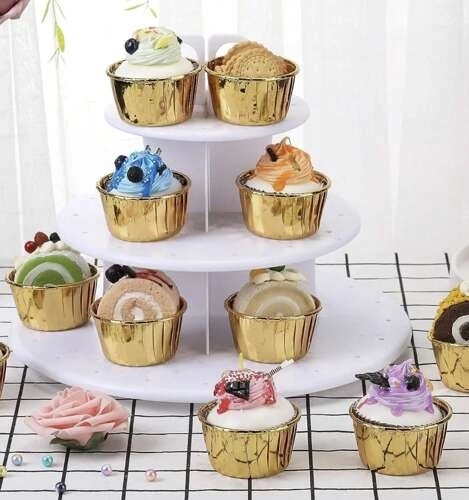 Arany muffin papír sütőformák 50 darabos készlet