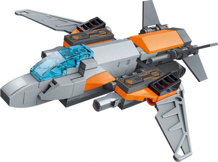 Poseable combat aircraft and futuristic machines