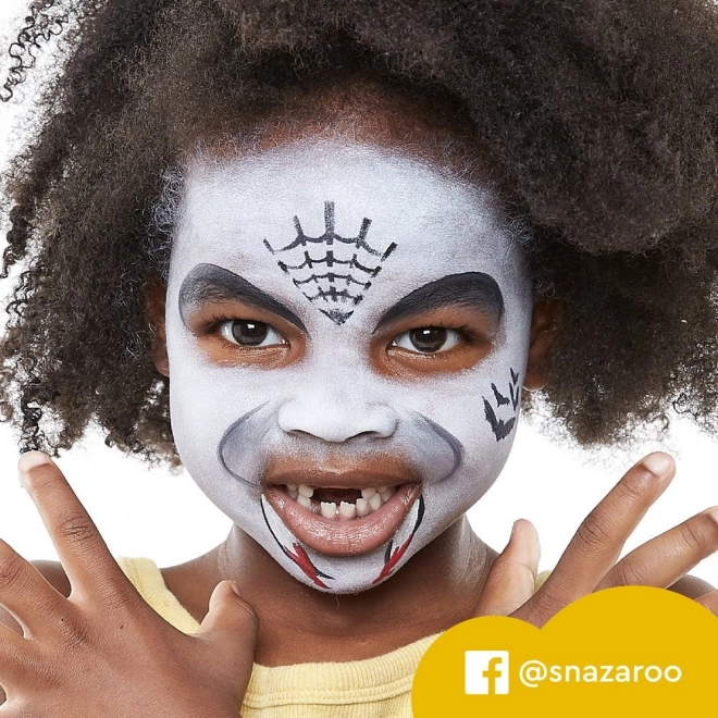 Set di colori per viso e corpo Halloween con pennello e spugne