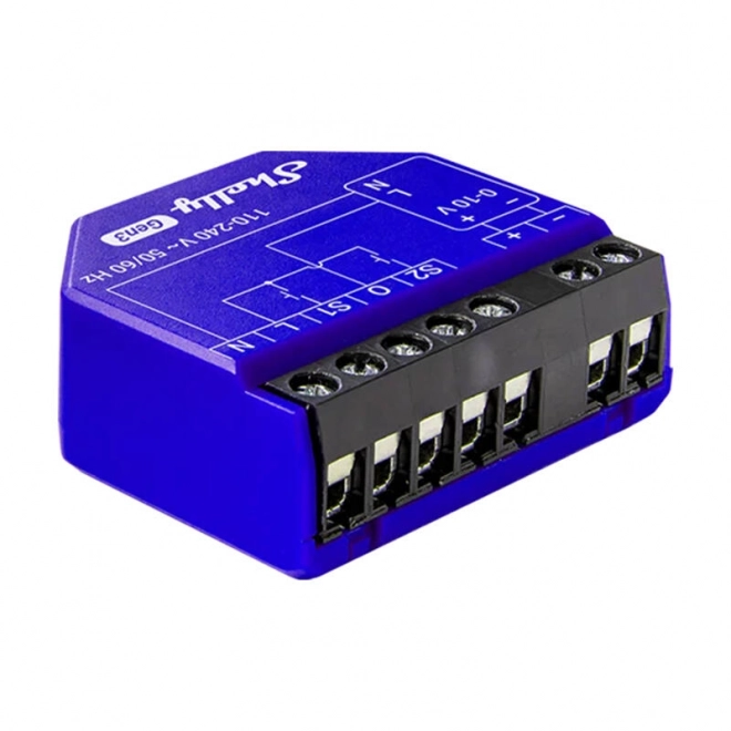 Shelly PM Gen3 dimmer lighting 0/1-10V, WiFi/Bluetooth