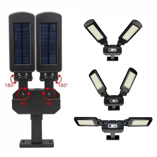 Solar led street light with sensor and remote
