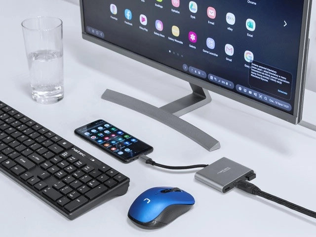 Multiport adapter Natec Fowler USB-C PD, USB 3.0, HDMI 4K