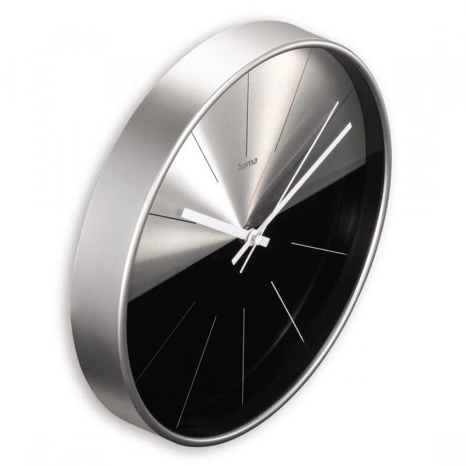 Orologio da parete Sicily 30 cm argento-nero