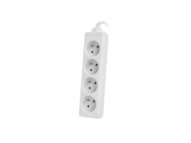 Power Strip with 1.5m Cord and 4 Sockets