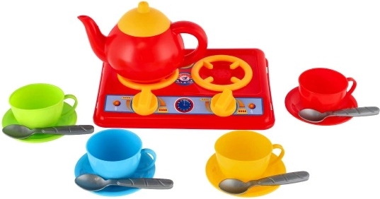 Bollitore e set da tè per servire