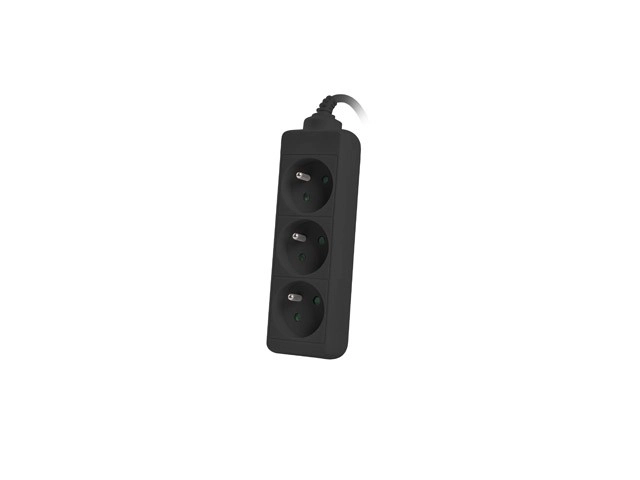 Power Strip with 3 Sockets and 1.5m Cable