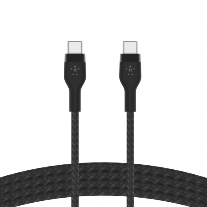 BoostCharge Silicone Braided USB-C Cable 2m Black