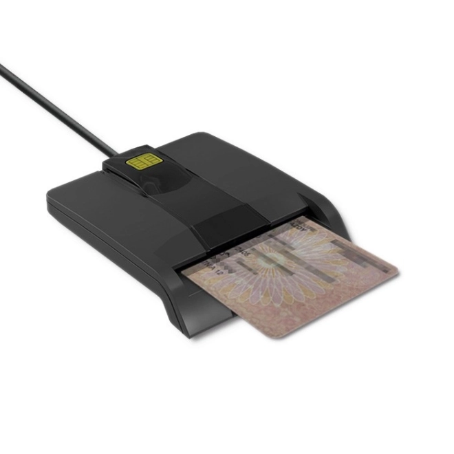 Intelligens chipes kártyaolvasó USB-C csatlakozóval