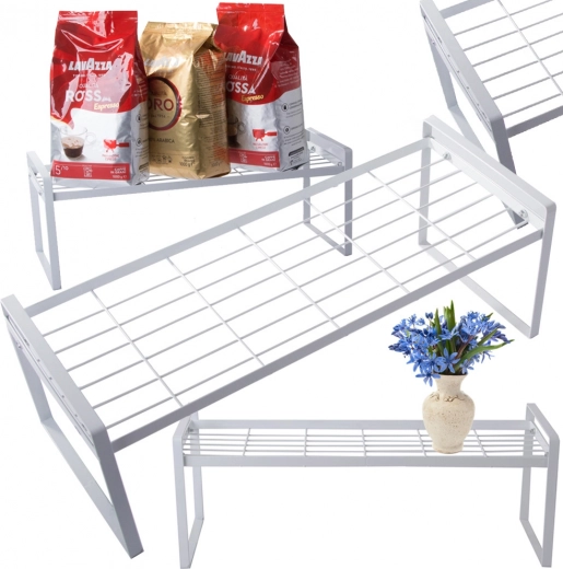 Open grid for visibility and easy cleaning