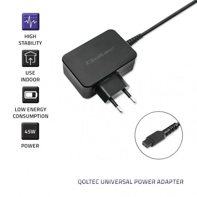 Universal Power Adapter 45W with 8 Connectors