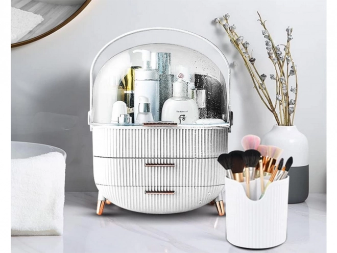 Elegant Large Cosmetic Organizer with Drawers