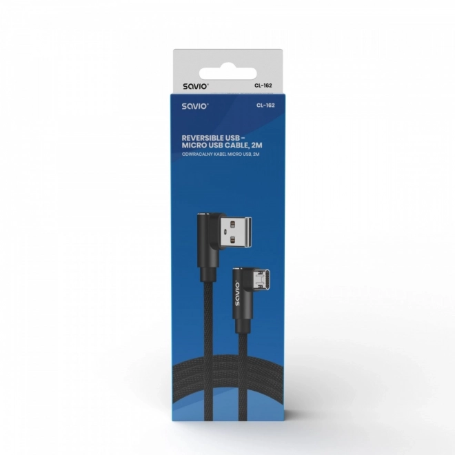Cable with Double-Sided Connector USB Micro USB - USB A 1m
