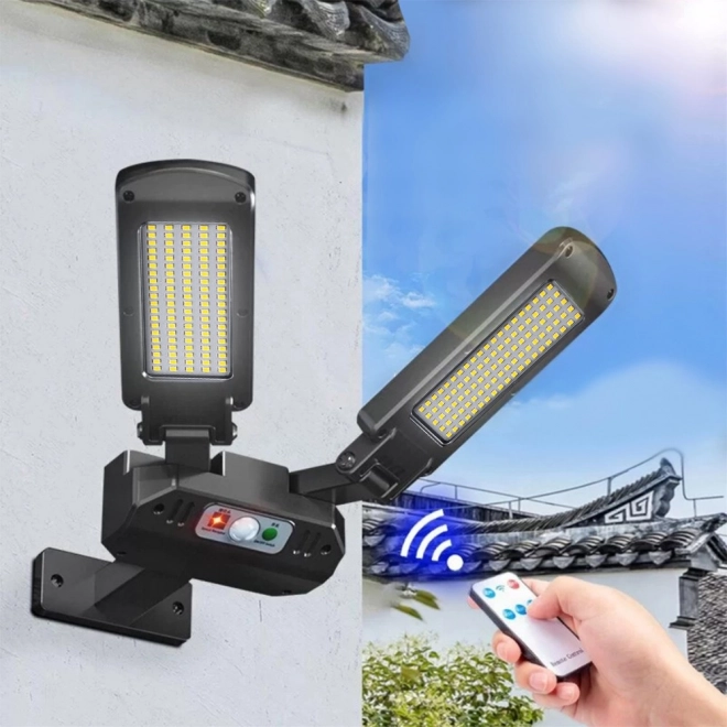 Solar led street light with sensor and remote