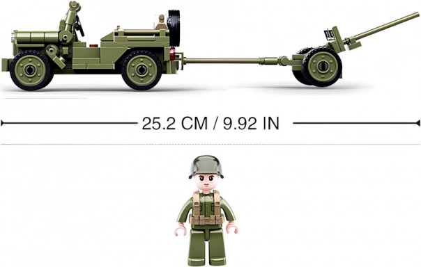 Action jeep with anti-aircraft gun