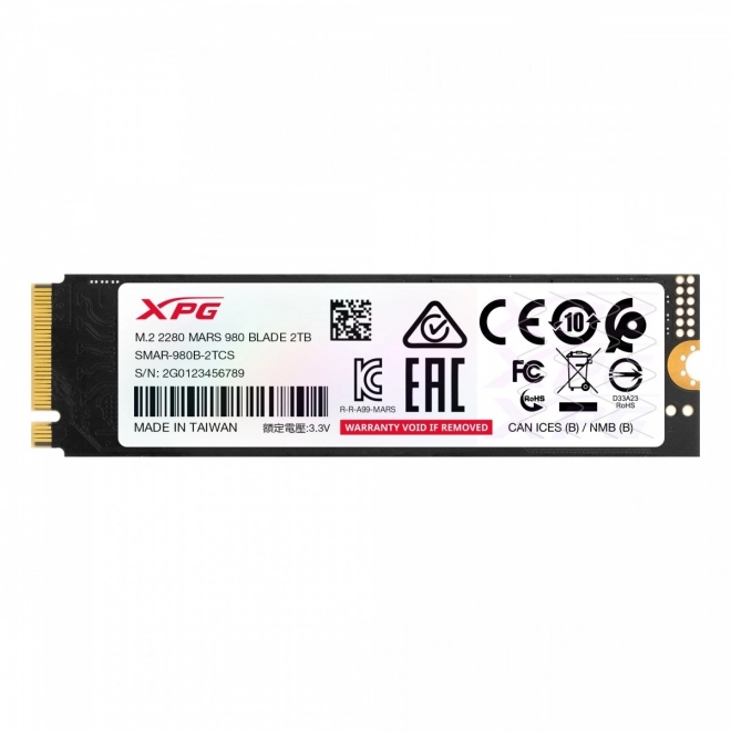 SSD disk XPG Mars pro notebooky 2TB PCIe 5x4