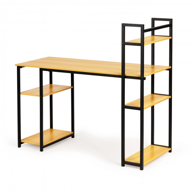 Loft Style Computer Desk with Shelving