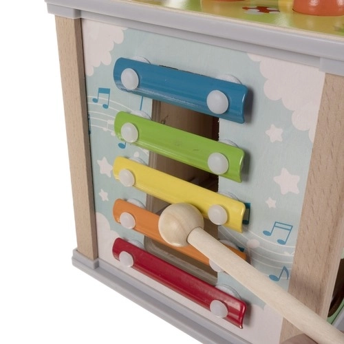 Cubo educativo in legno 5 in 1 per bambini