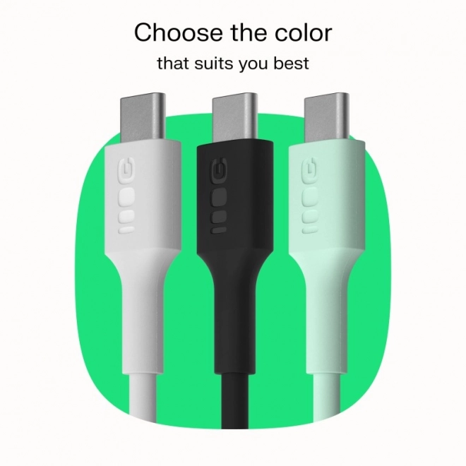 PowerFlex USB-C to USB-C Cable 100W Silicone Black