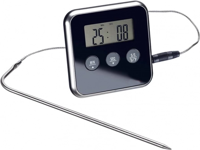 Digitaler Fleischthermometer mit Sonde und LCD-Timer