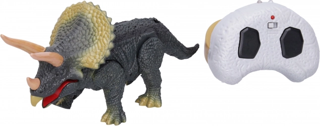 Dinosaure Tricératops télécommandé 24 cm
