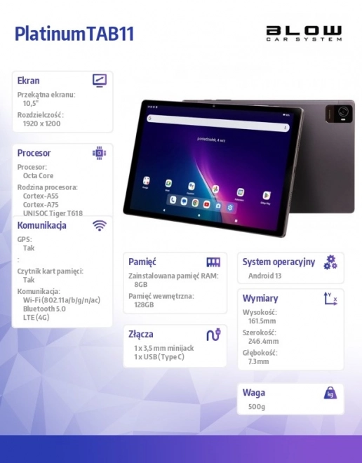 Platinum Tablet TAB11 4G 8/128GB