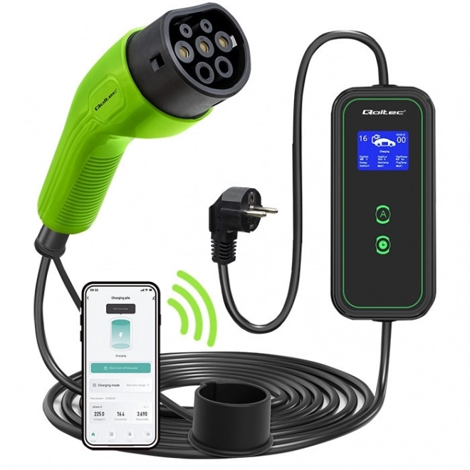 Portable EV Car Charger with Adjustable Type 2 Connector