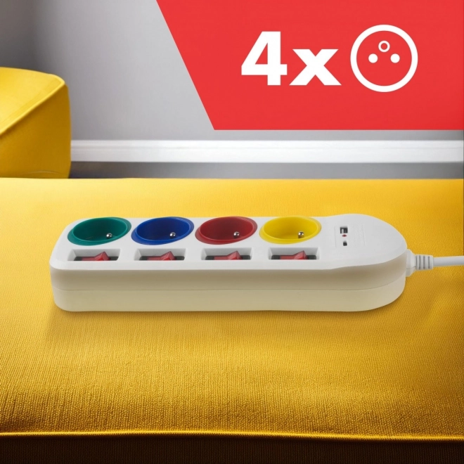 Power Strip with USB Ports 1.5m