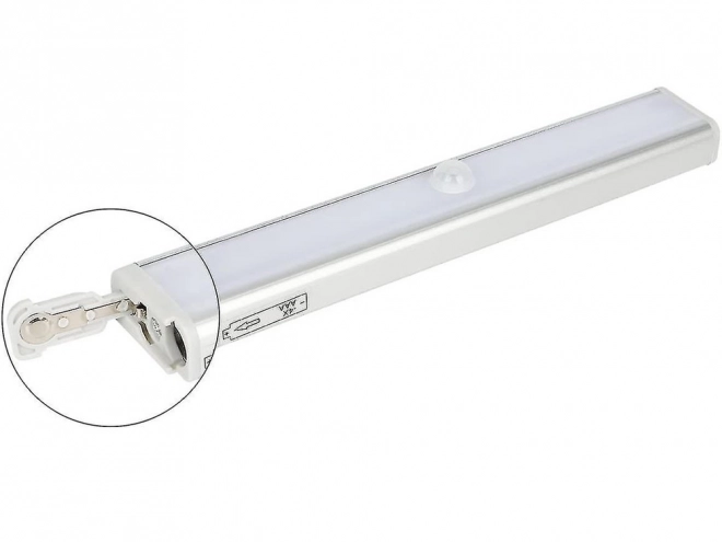 Self-adhesive LED light strip with motion sensor