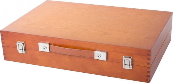 Elegante e resistente valigetta in legno